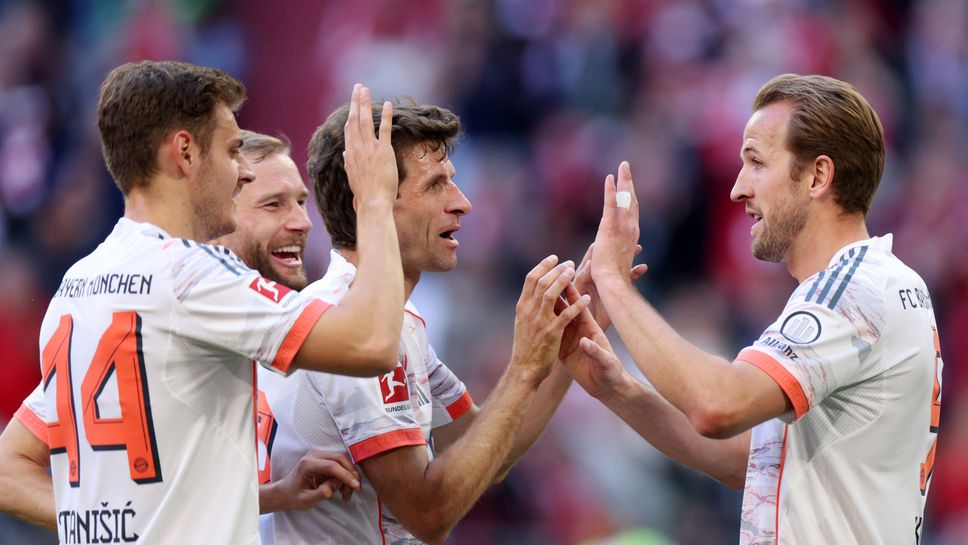 Байерн 1:0 Гладбах, попадение на Хари Кейн