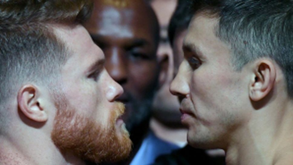 Алварес и Головкин показаха еднакво тегло пред 10 000 фенове