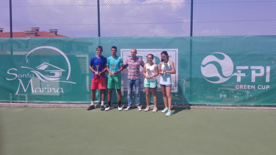 Мартин Илиев и Цвети Йотова спечелиха Държавния турнир по тенис до 18 години