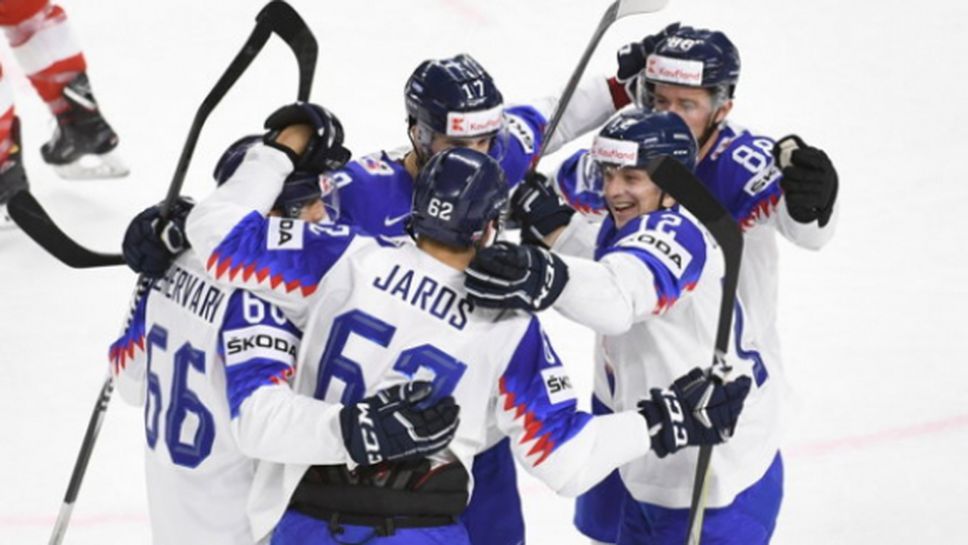 Словакия победи Австрия след обрат на световното по хокей на лед