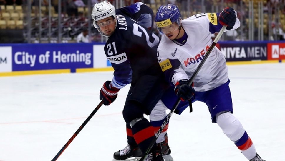 САЩ разгроми Южна Корея на Световното първенство по хокей на лед