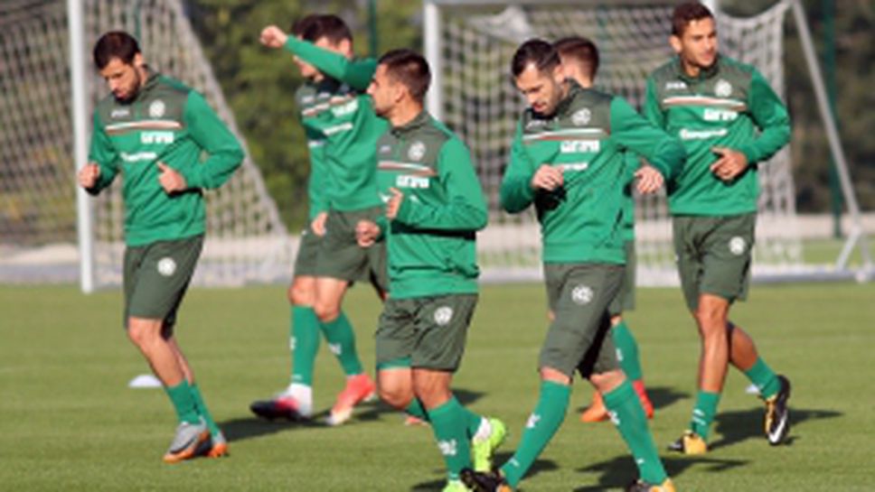 Националите с първа открита тренировка преди мача с Франция