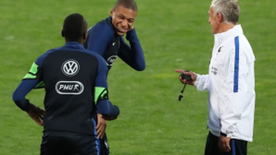 Французите тренират на стадион "Васил Левски"