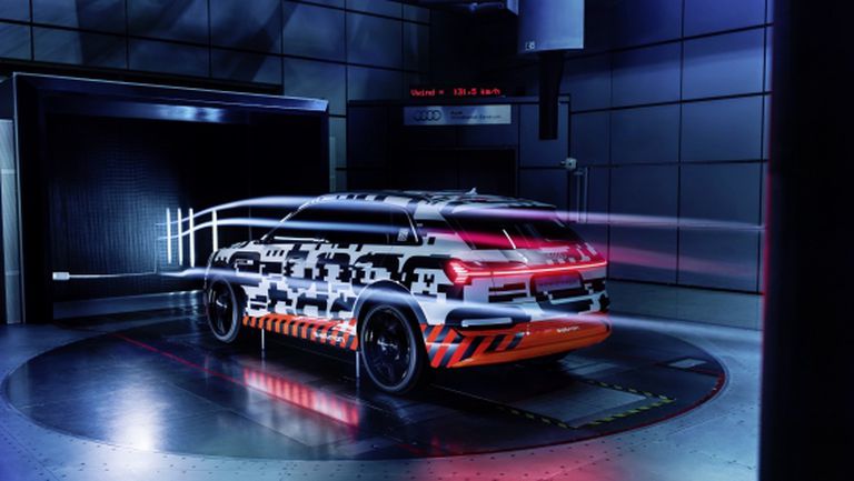 Прототипът Audi e-tron с изключителна аеродинамика