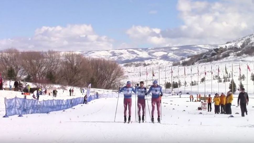 Руски скиори финишираха заедно на състезание в САЩ
