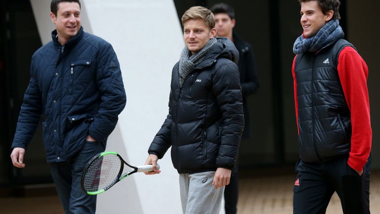 Тийм и Гофен играха тенис в центъра на София