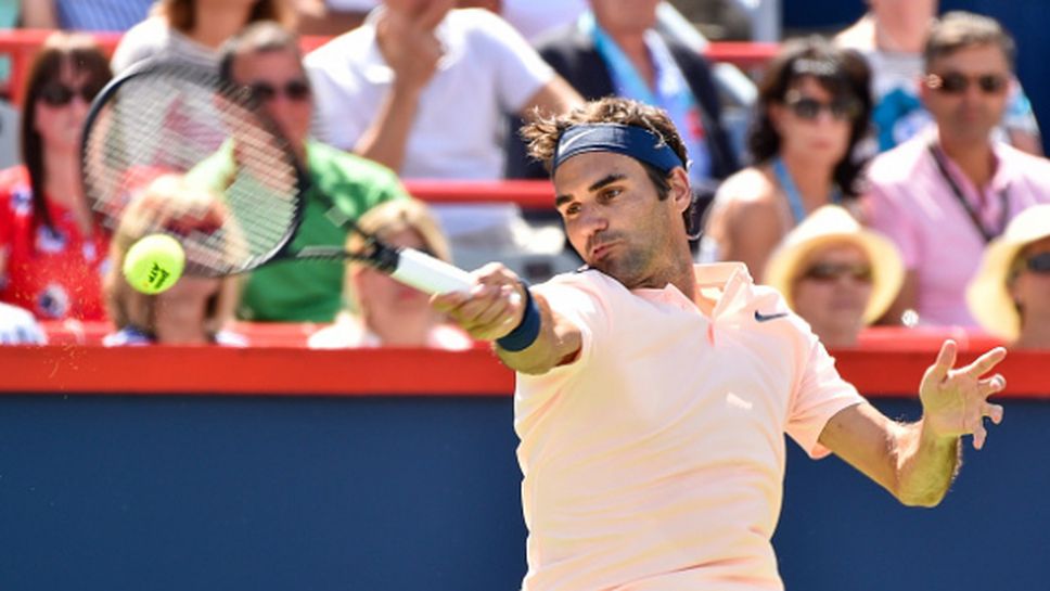Роджър Федерер загуби сет, но продължава в Монреал