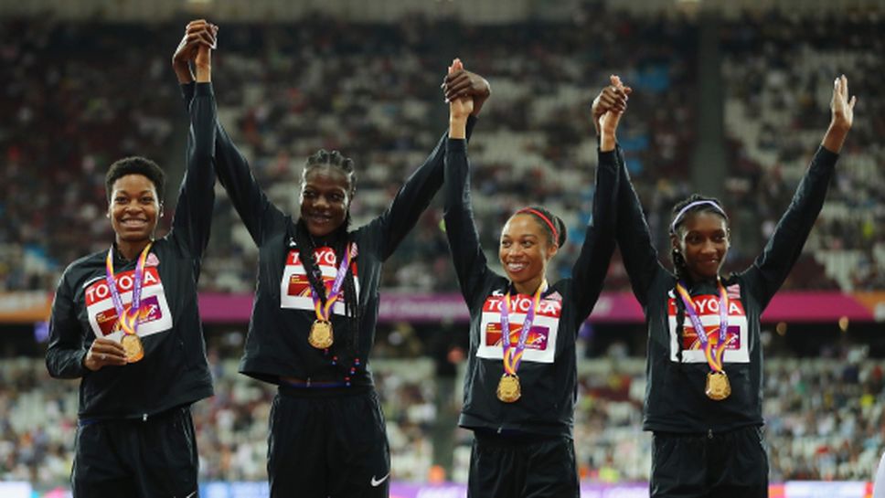 САЩ със смазващо превъзходство на 4 по 400 м, 16-и медал за Филикс