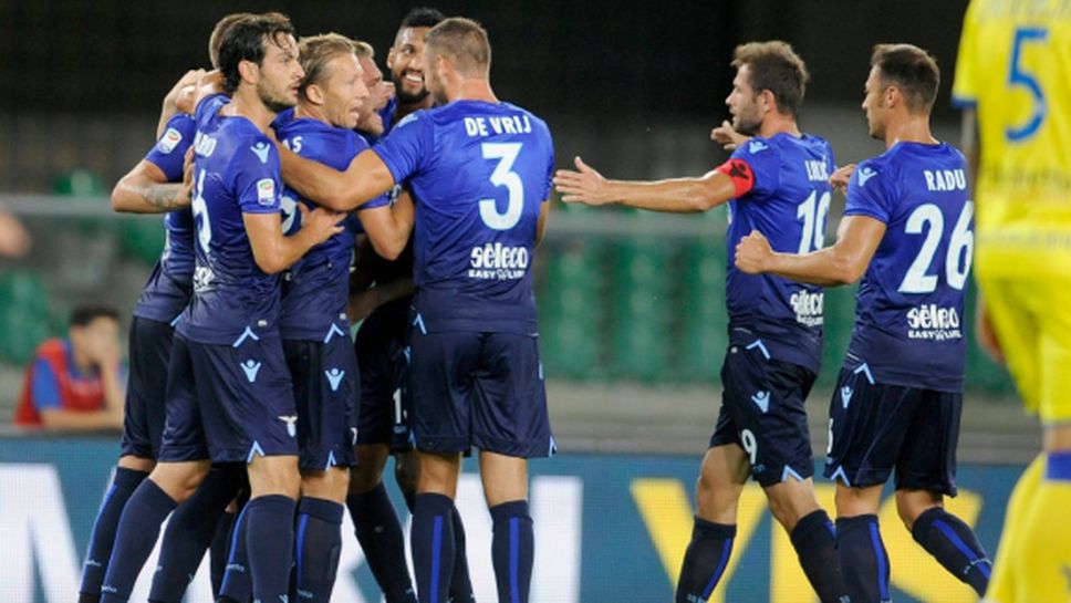 Късен гол и първа победа за Лацио