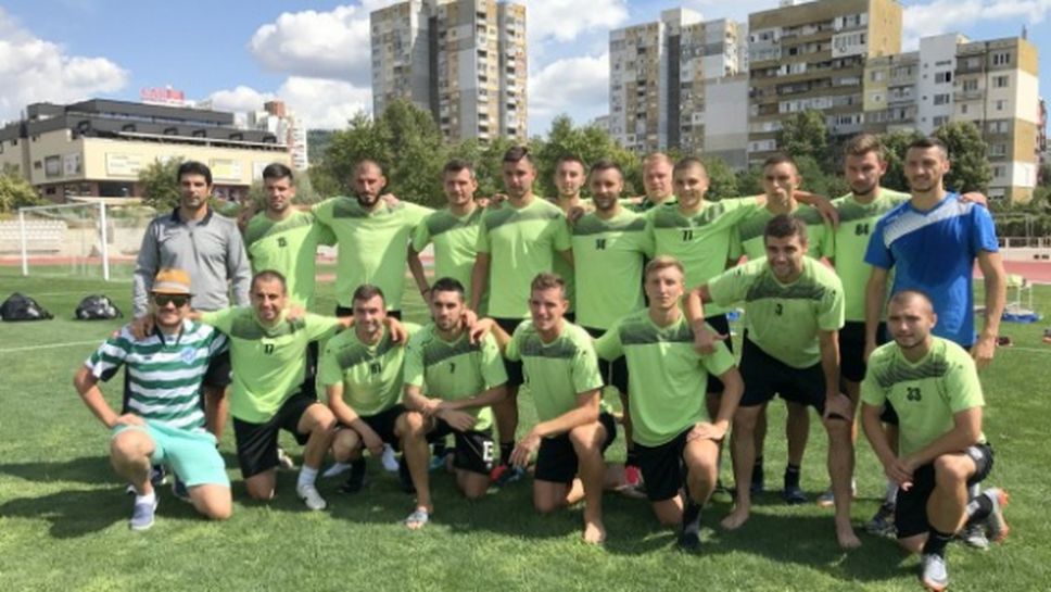 Националите от Черно море се готвят с отбора за мача с Берое