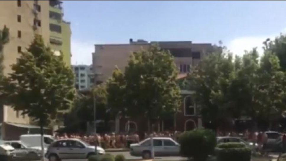 Феновете на Партизани нападат бултрасите в Тирана