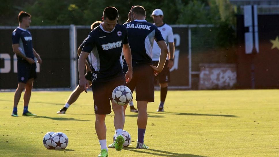 Хайдук тренира на "Герена" преди мача с Левски