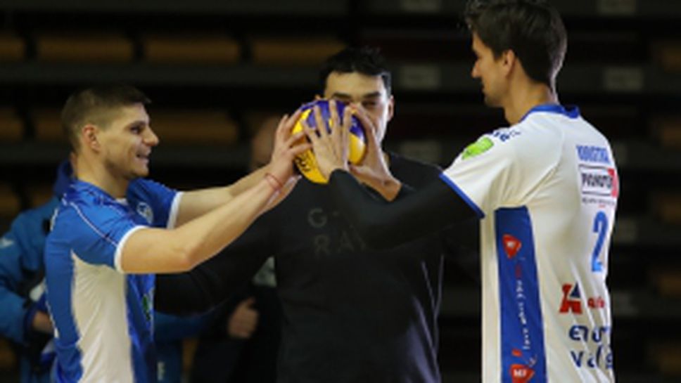 Открити тренировки на ВК Левски и Абиант преди 1/16 финала за купа CEV