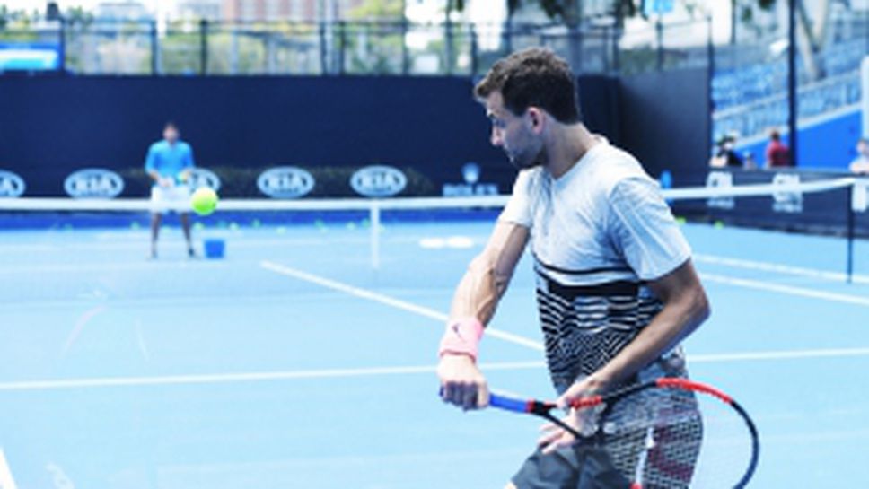 Григор вече тренира в Мелбърн