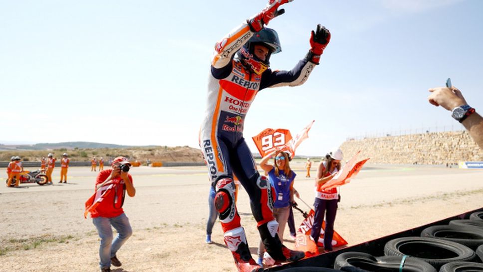 Маркес се състезавал дори срещу мотора си в Испания