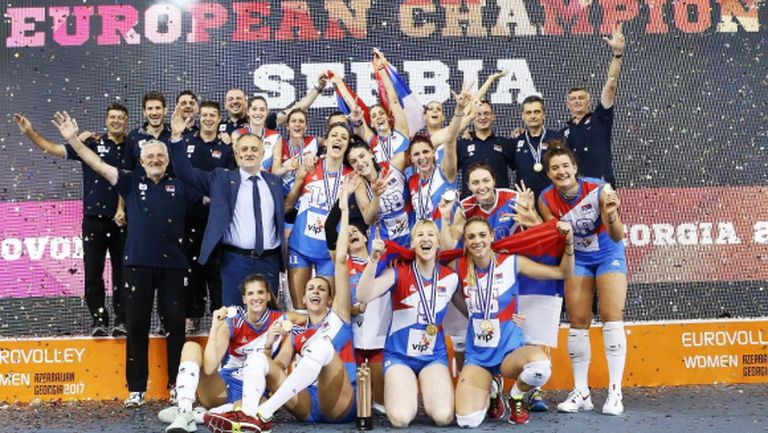 Сърбия е новият европейски шампион (видео + снимки)