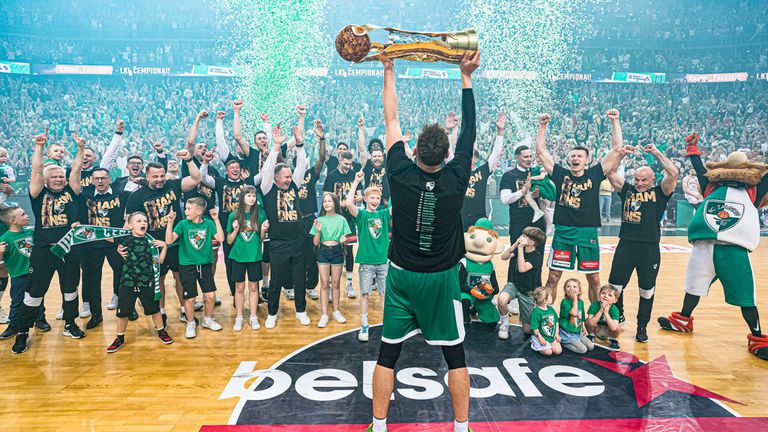 Отборът на Жалгирис отново е баскетболният шампион на Литва Тимът