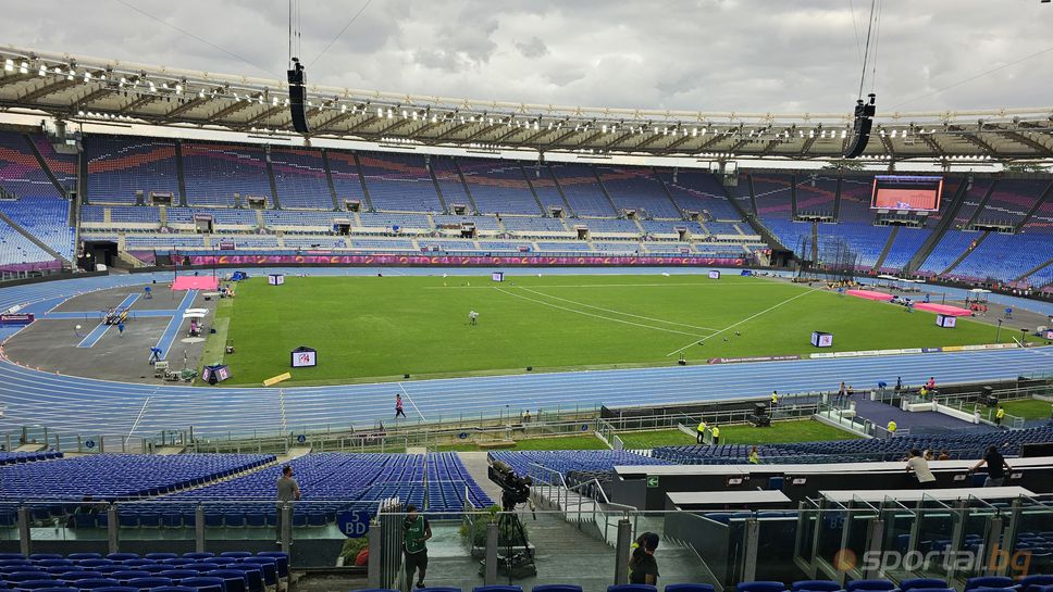 "Олимпико" в очакване на финалите от четвъртия ден на Европейското в Рим