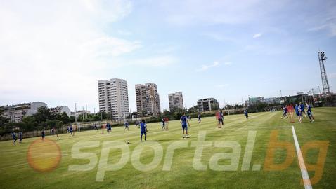 Левски с първа тренировка в Правец