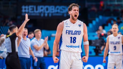 Финландия се класира на исторически полуфинал на ЕвроБаскет