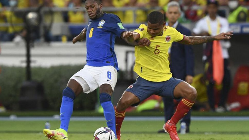 Колумбия спря победния ход на Бразилия