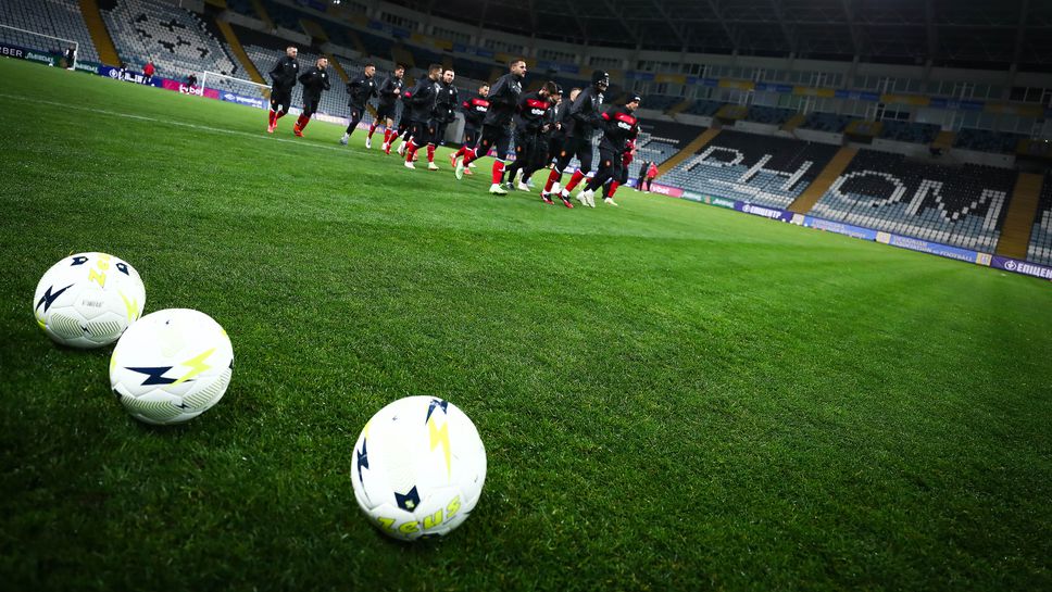 Tренировка на националите преди мача с Украйна