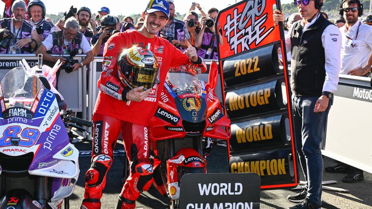Франческо Баная спечели световната титла в MotoGP миналата година след