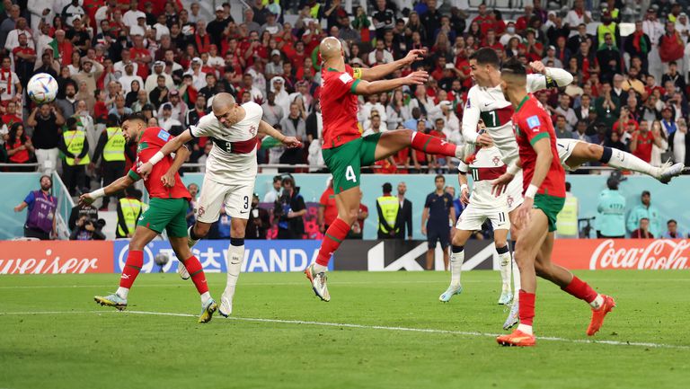 В последните секунди на четвъртфиналната драма между Мароко и Португалия