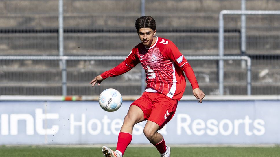 Българският юношески национал Кристиян Ирмиев вкара един от головете за