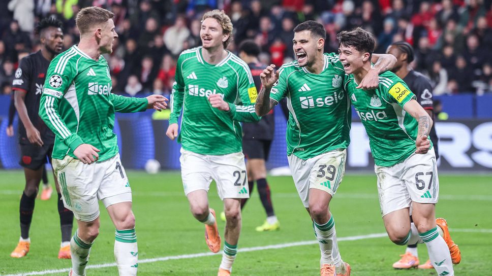 Байер Леверкузен и Нюкасъл завършиха 2 2 в мач от