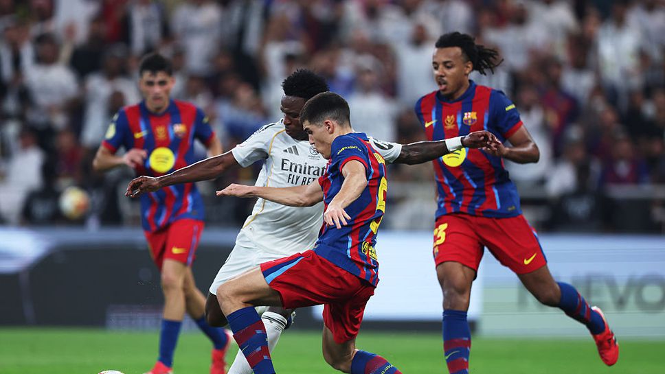 Барселона 2:2 Реал Мадрид, опасен удар на Винисиус