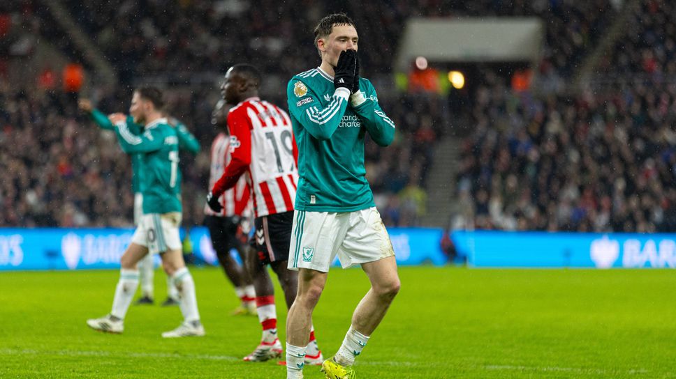 Съндърланд 0:0 Ливърпул, греда на Виртц