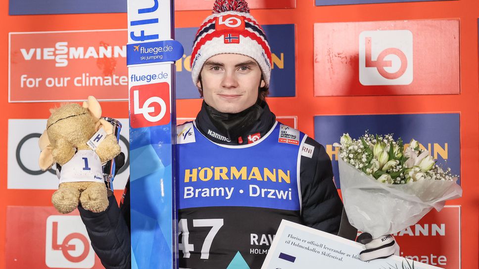 Норвежецът Мариус Линдвик води след първите два скока на Световното по ски-полети