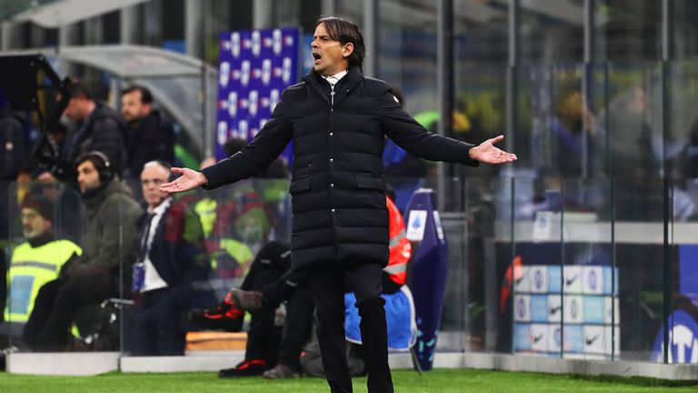 Треньорът на Интер Симоне Индзаги нямаше как да е доволен