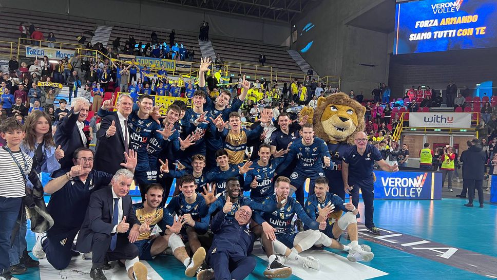 Алекс Грозданов и Верона завършиха с победа редовния сезон в Италия