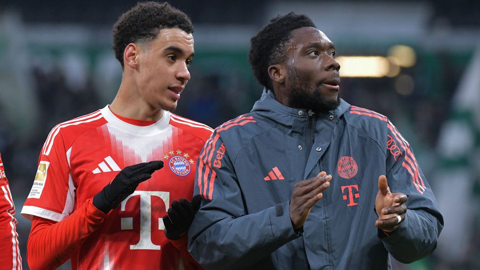 Байерн с информация за контузиите на Дейвис, Мусиала и Урбиг