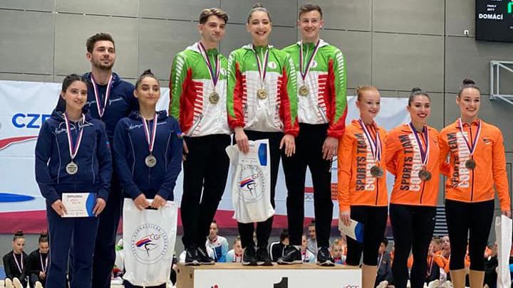 20 медала спечелиха българските състезатели на международния турнир по спортна аеробика в Прага