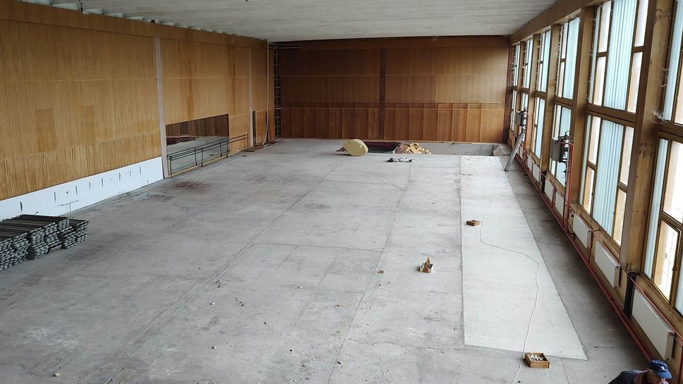 С пълна сила тече ремонтът на залата по акробатика в Горна Оряховица