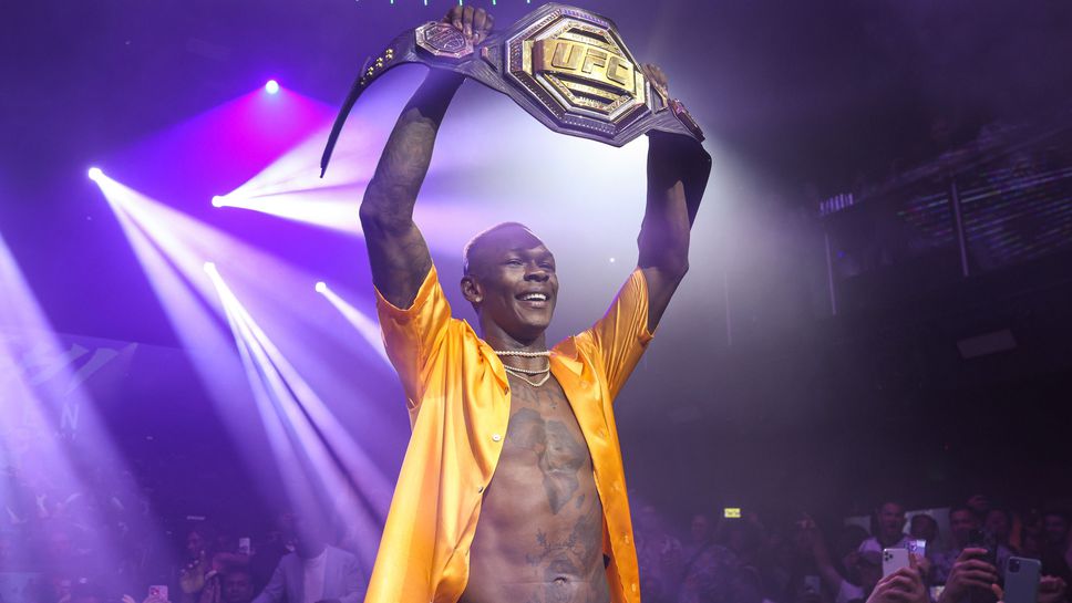 Израел Адесаня вдигна луд купон след победата над Перейра