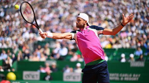  Неузнаваем Григор Димитров не взе нито един гейм на 1/4-финала в Монте Карло 