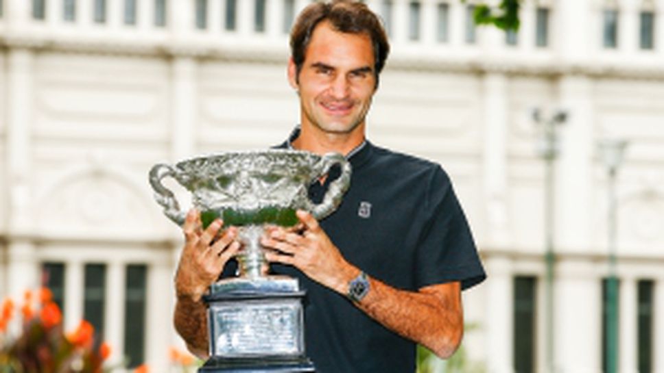 Шампионската фотосесия на Федерер