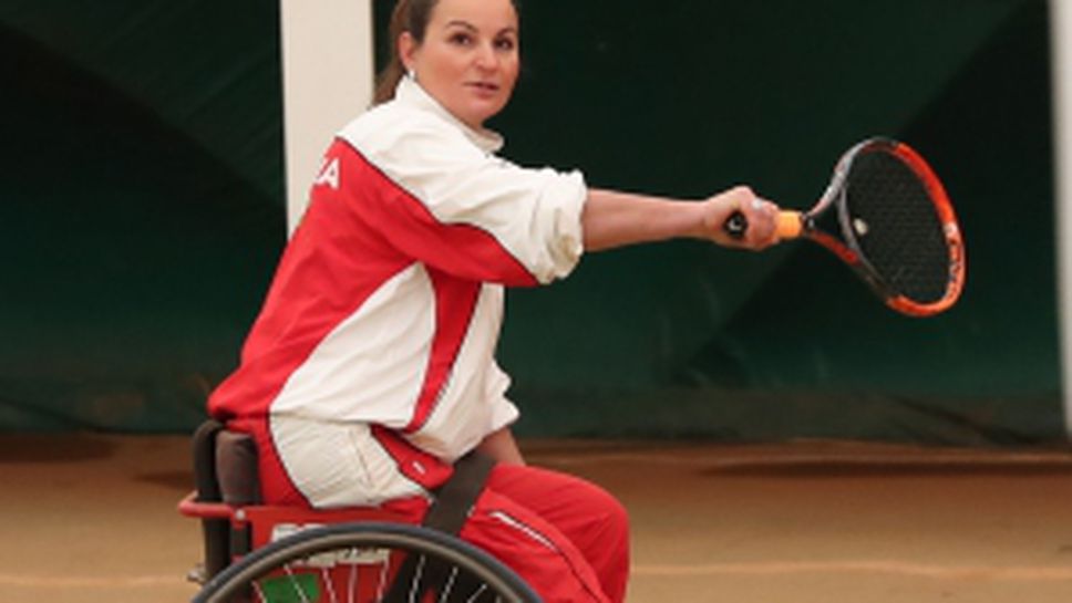 Тренировка на националният отбор по тенис за хора с увреждания