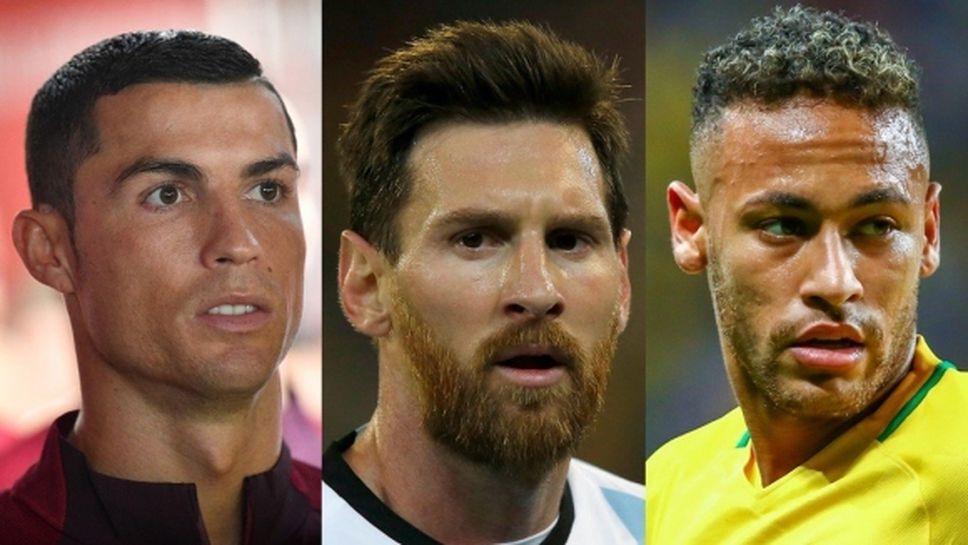 Роналдо, Меси и Неймар са кандидатите за приза "Футболист на годината" на ФИФА