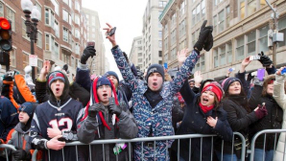 Над 1 милион души посрещнаха шампионите от Ню Инглънд Пейтриътс в Бостън