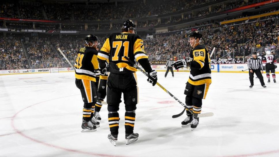 Кесел и Малкин изведоха "пингвините" до победа срещу "патоците"