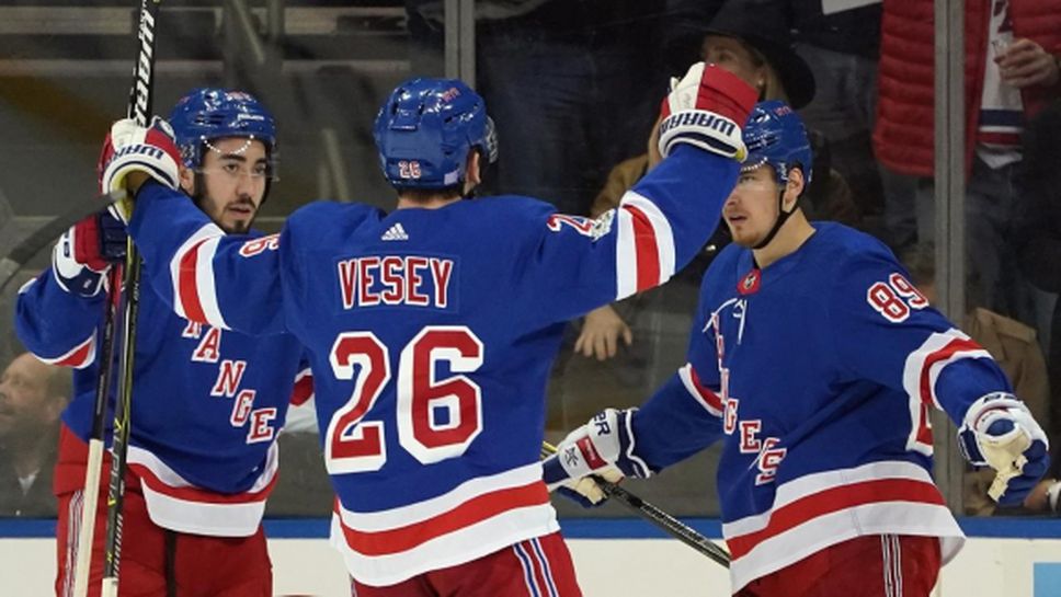 Весей помогна на Рейнджърс за успеха с 4:2 над Бостън