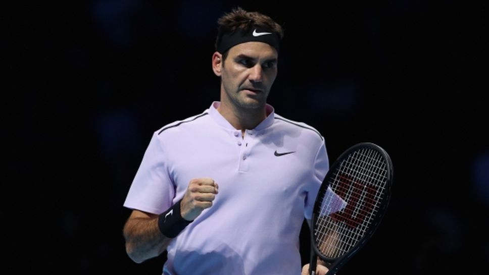 Федерер е първият полуфиналист в Лондон
