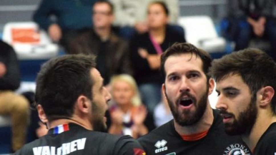 Тодор Вълчев с 15 точки при драматичен успех на Нарбон