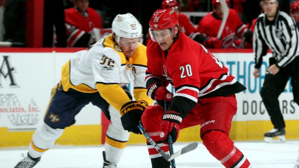 Теравайнен подпечата победата на Каролина над Нешвил след дузпи