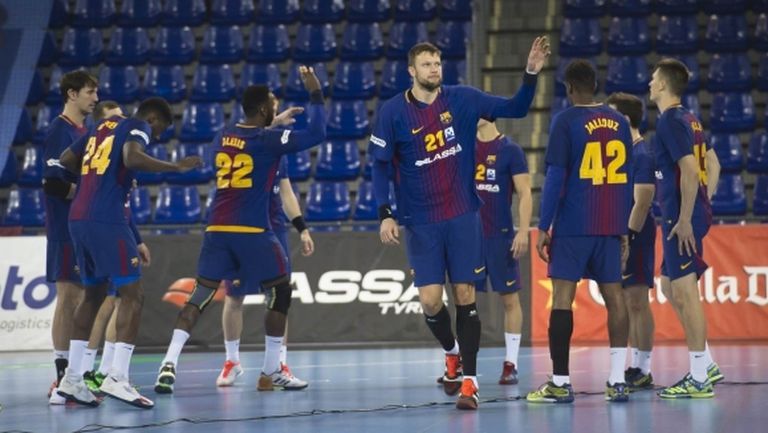 Затруднения за Барселона в Шампионската лига по хандбал (видео)